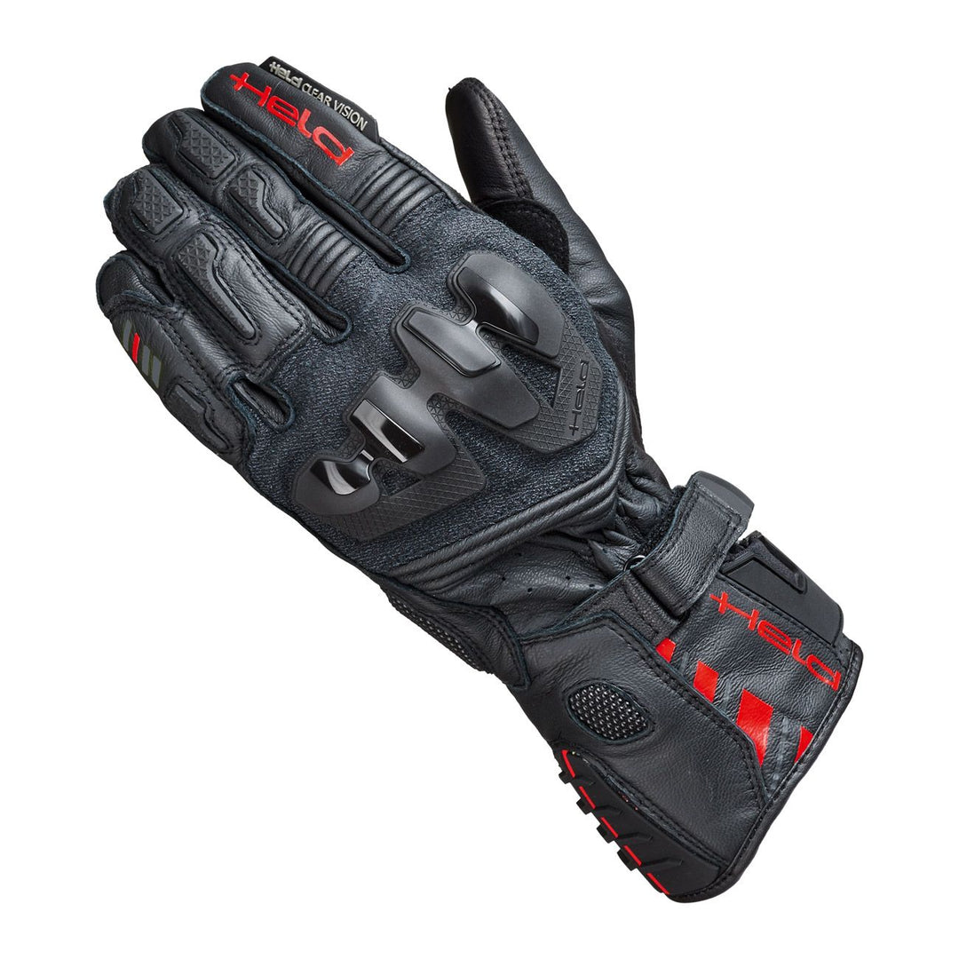 Held Evo-Thrux 3 Motorcycle Gloves Black Red Size 8