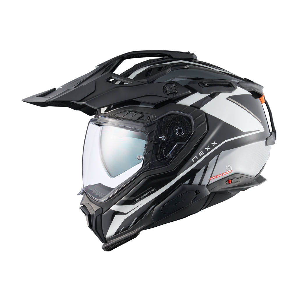 black motorcycle helmet x small with quick release Nexx