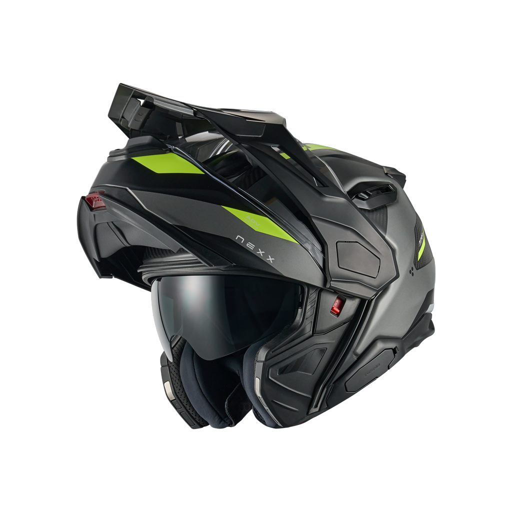 Nexx X.Lifecountry Terra Carbon Modular Helmet - Matte Black/Red