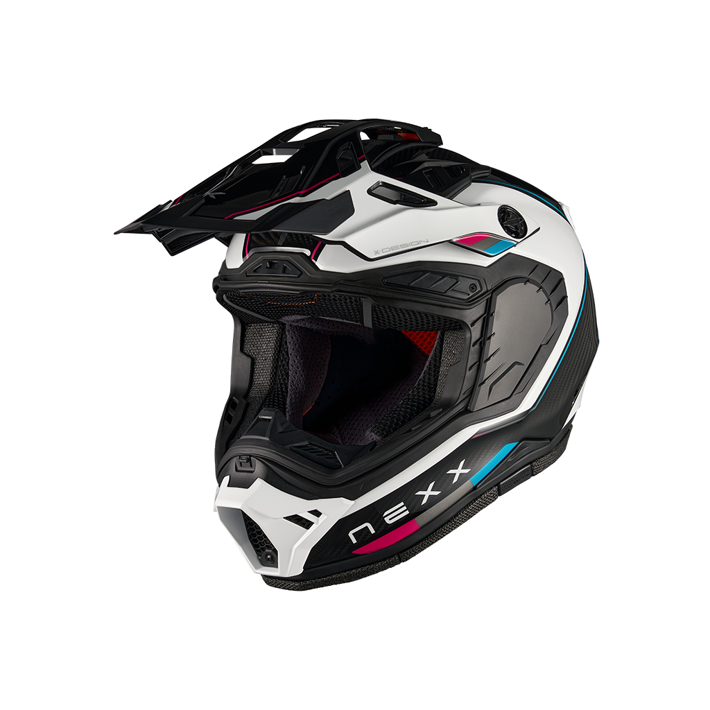 X.Rally Raid Carbon ADVENTURE Helmet 3XL / White-Red
